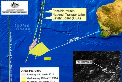 Tàu Na Uy tiếp cận khu vực có vật thể nghi mảnh vỡ máy bay